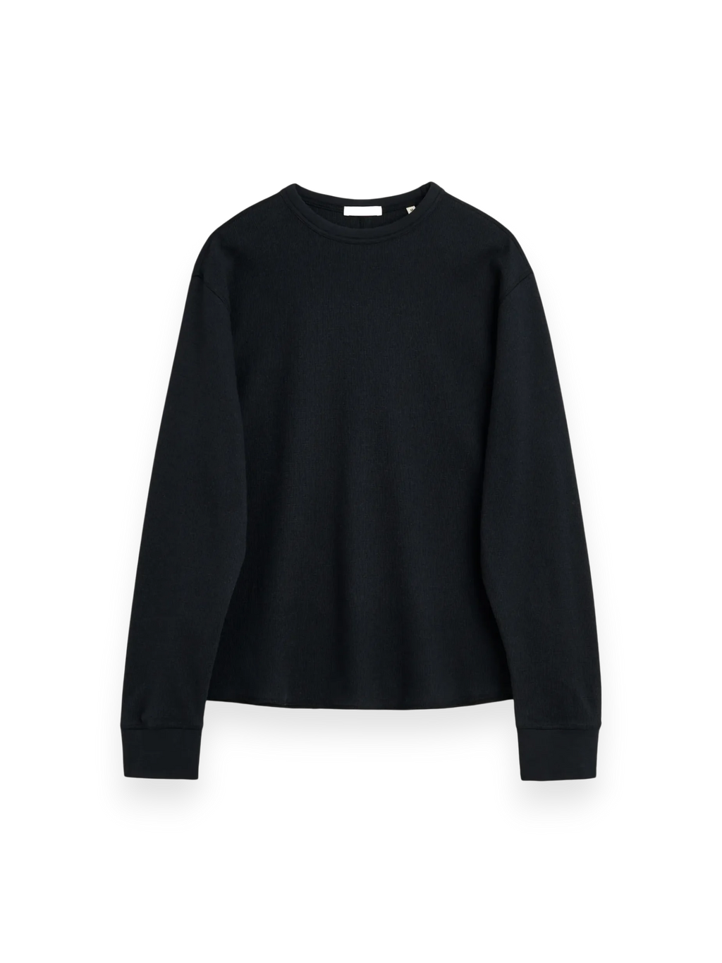 Sunflower Wool Waffle Tee LS Black
