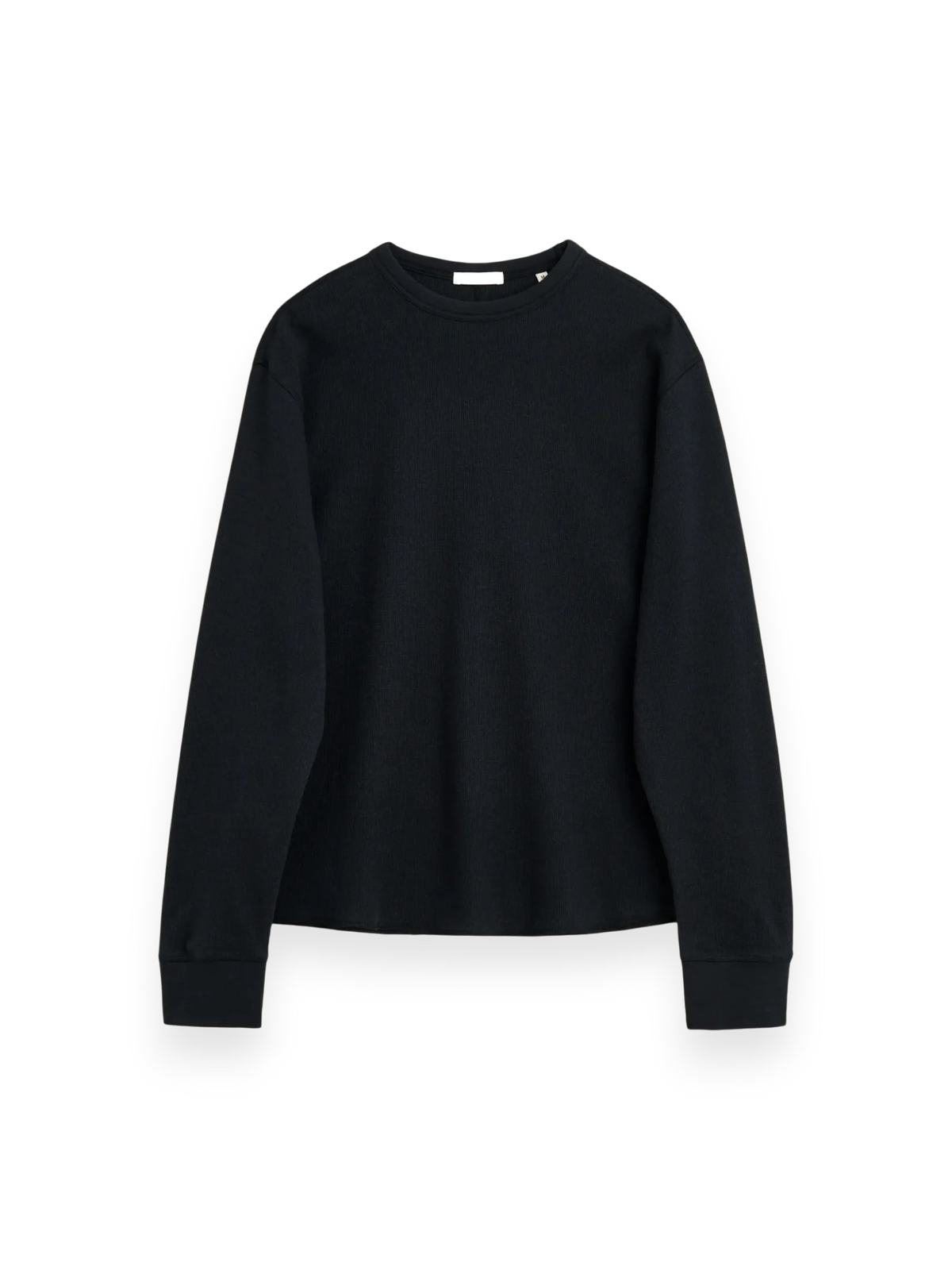Sunflower Wool Waffle Tee LS Black