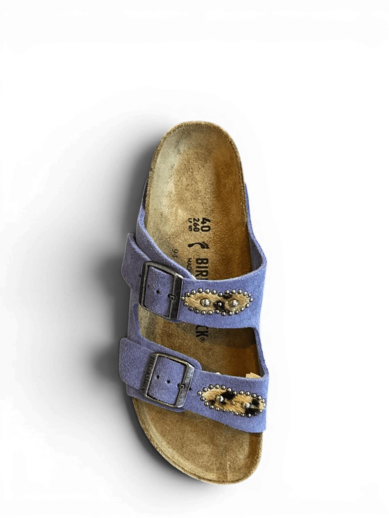 HTC X BIRKENSTOCK Los Angeles Arizona Purple Suede Horsy Moustache