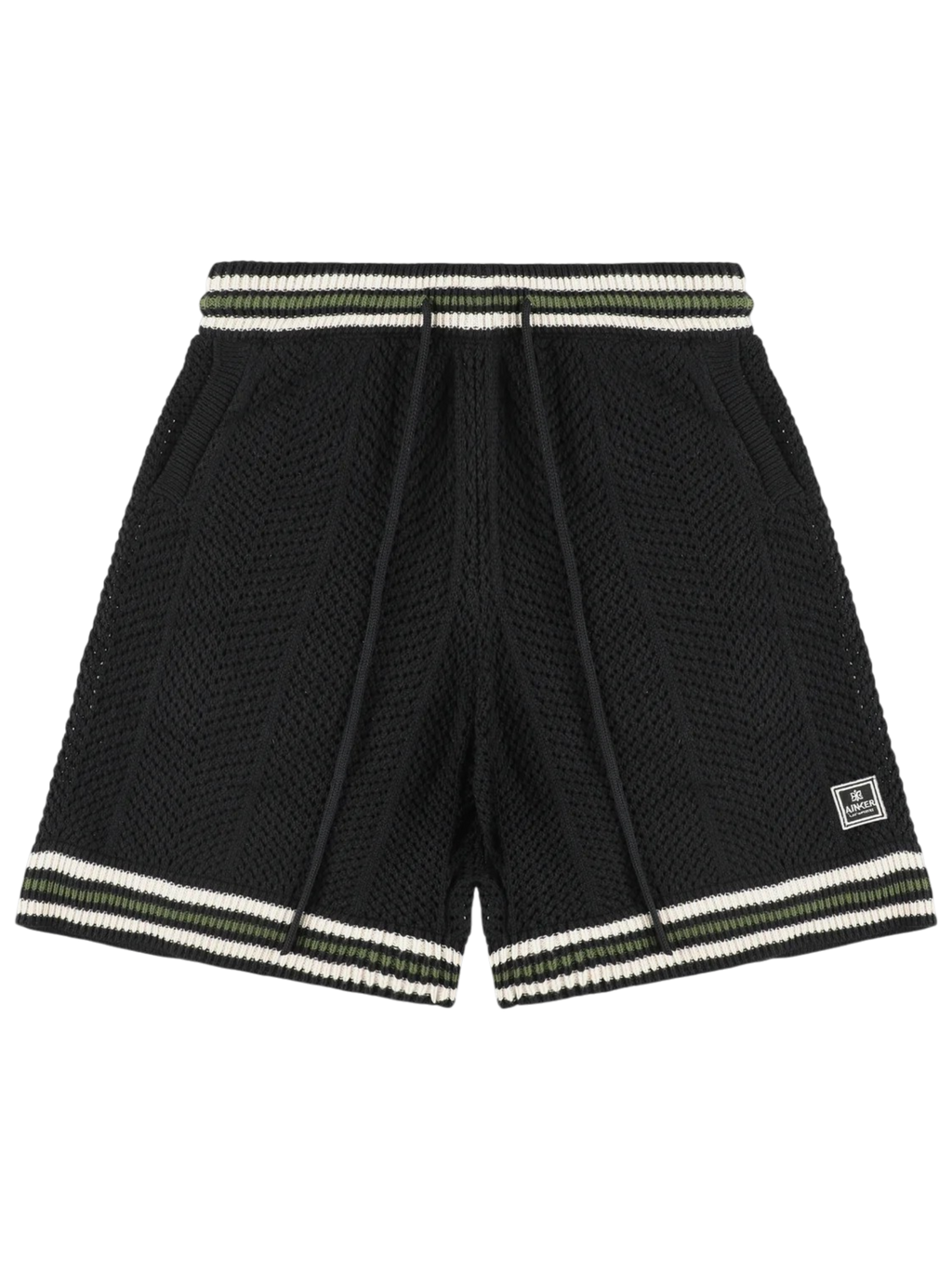 AINKER – 802 Black Knit Short Pant