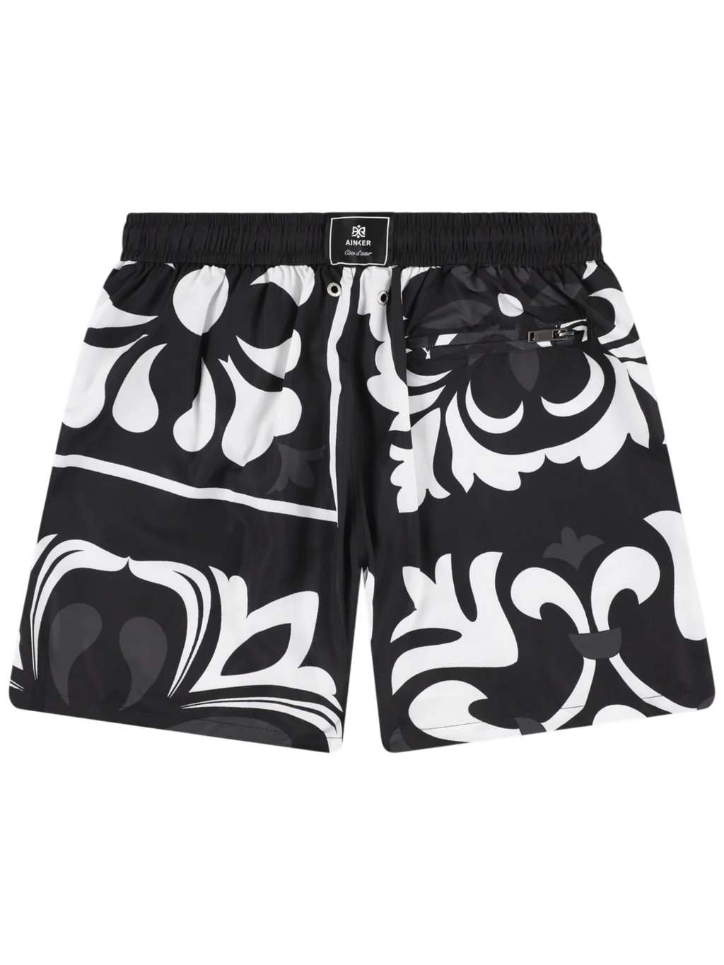 AINKER – Flower 824 Black Swimwear