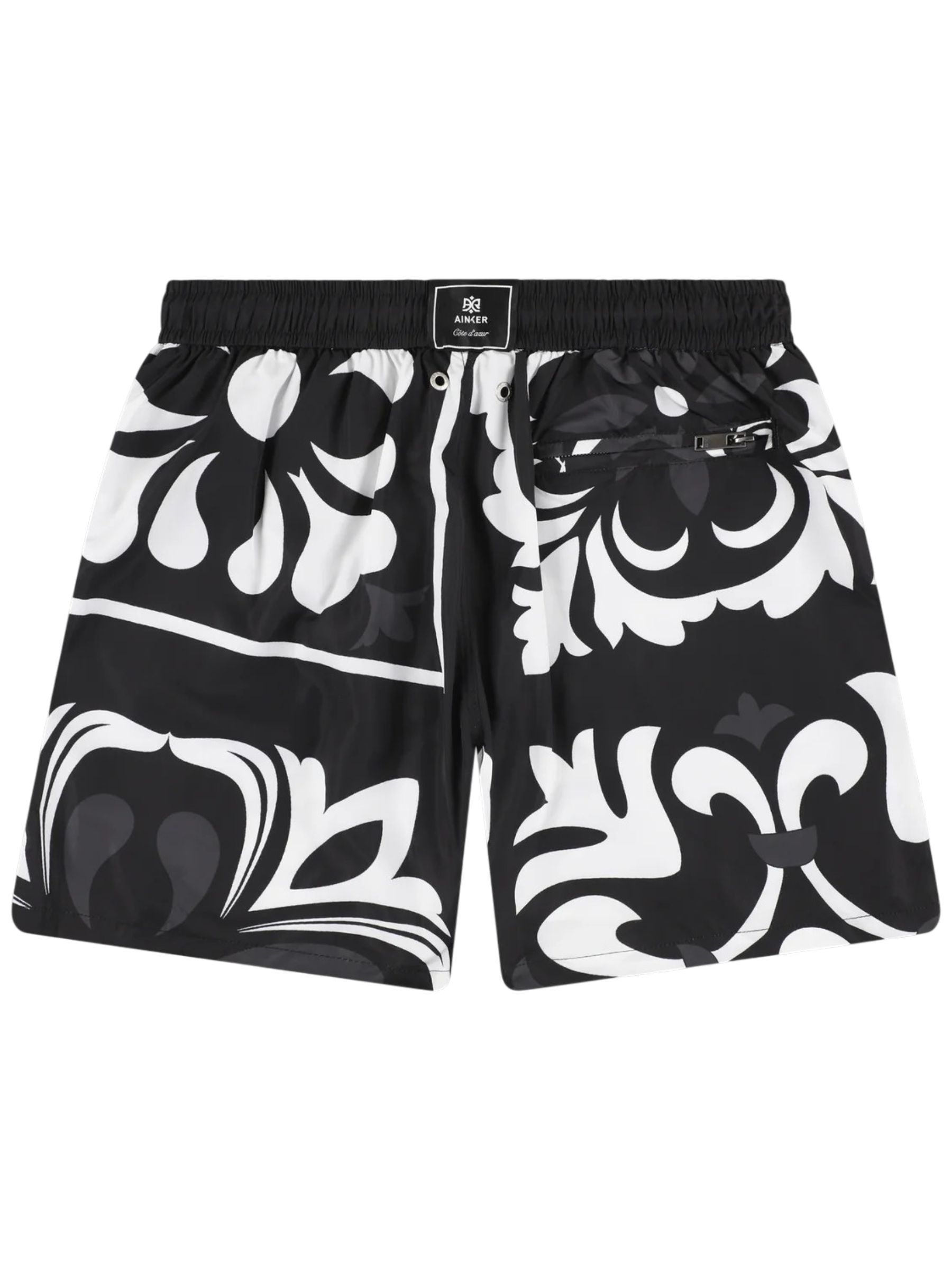 AINKER – Flower 824 Black Swimwear
