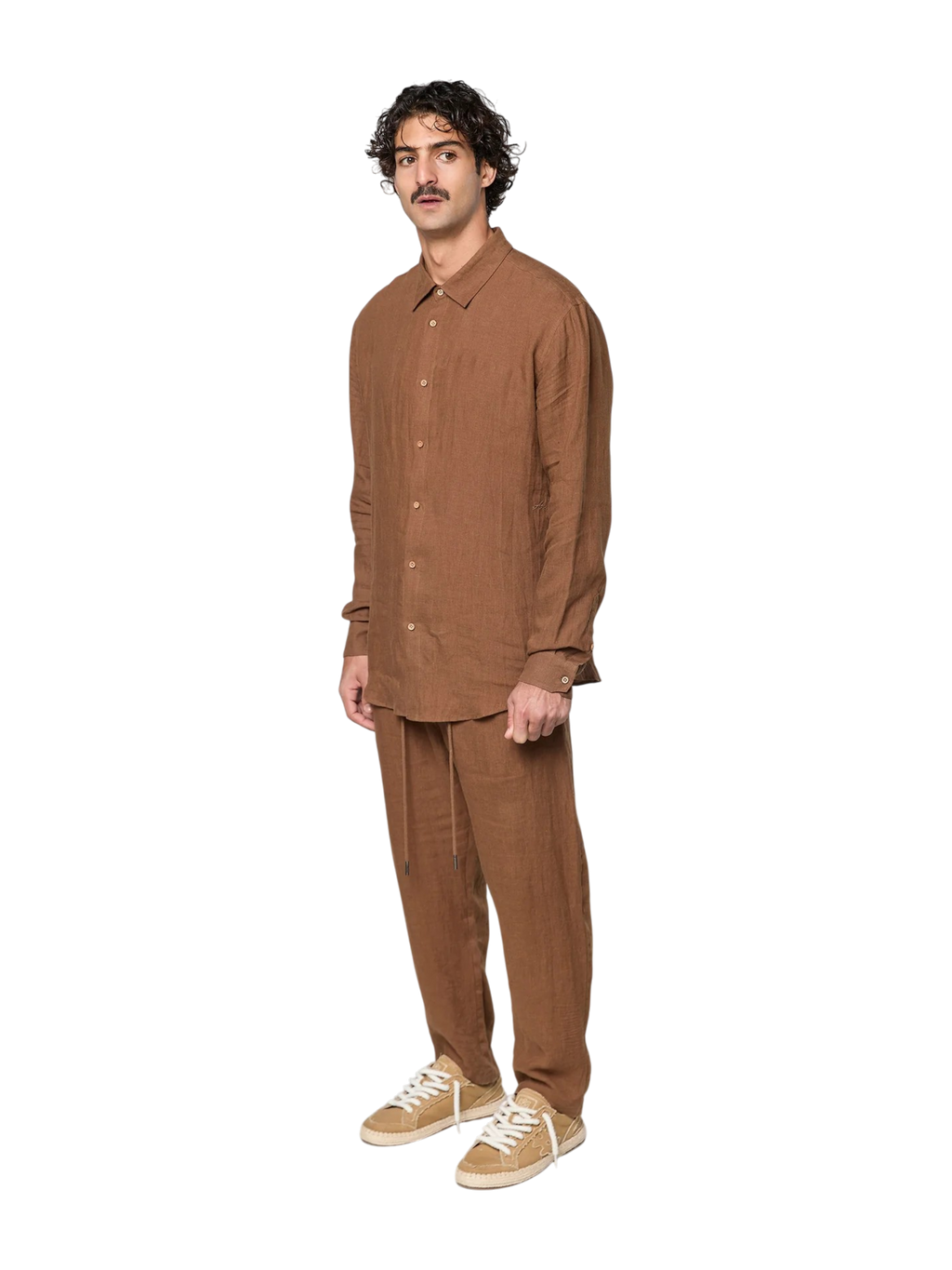 AINKER – Linen 777 Brown Pants