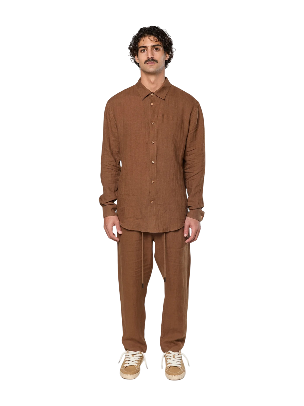 AINKER – Linen 777 Brown Pants
