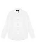 AINKER Linen White 777 Button Shirt