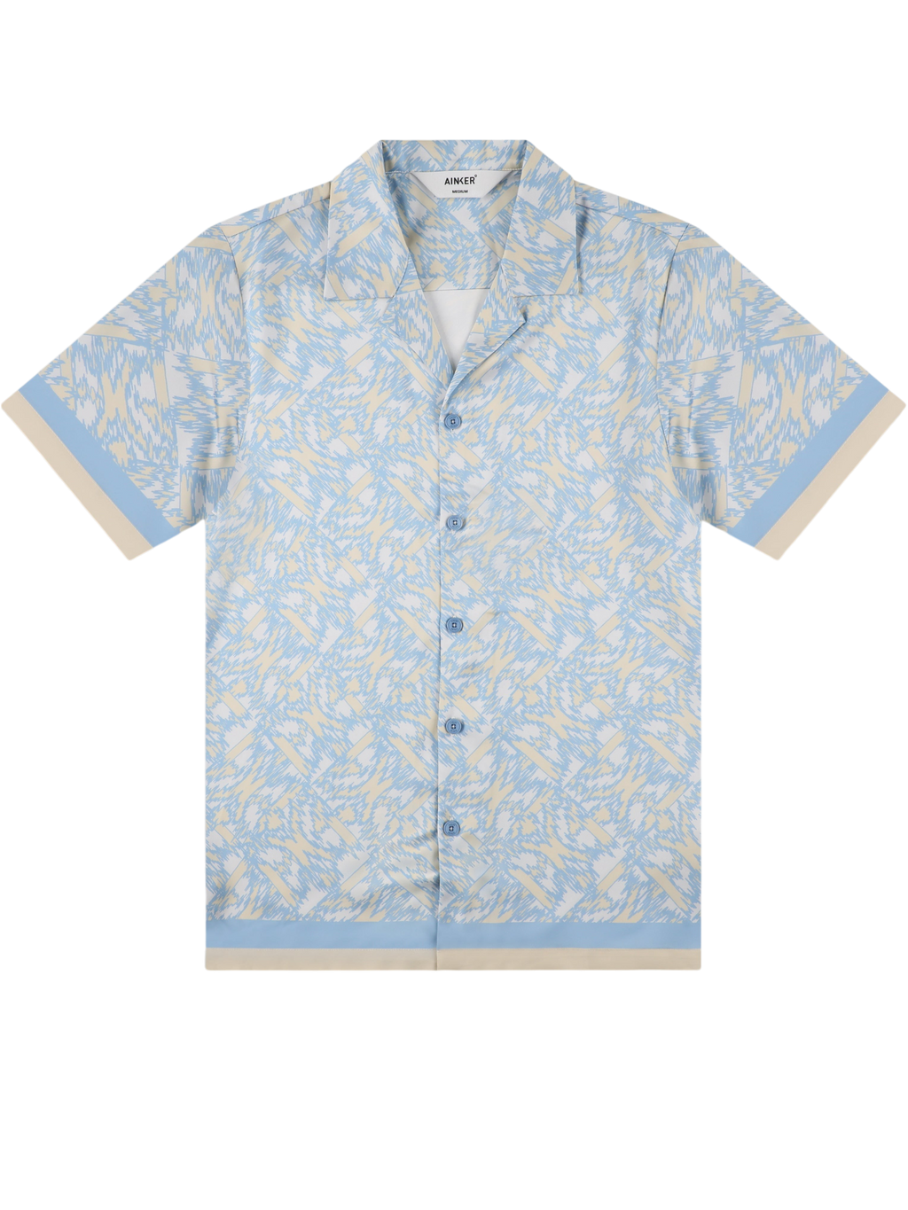 AINKER – Satin 839 Light Blue Shirt