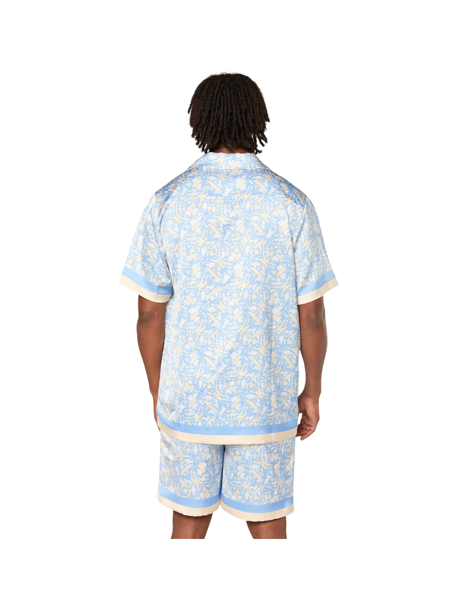 AINKER – Satin 839 Light Blue Short
