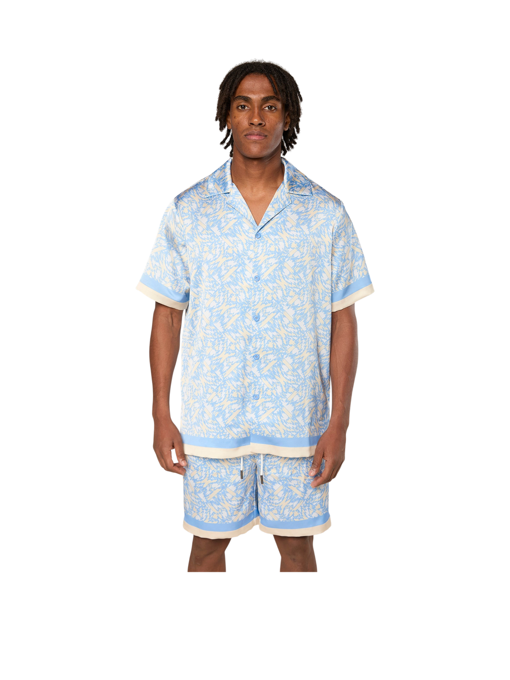 AINKER – Satin 839 Light Blue Shirt