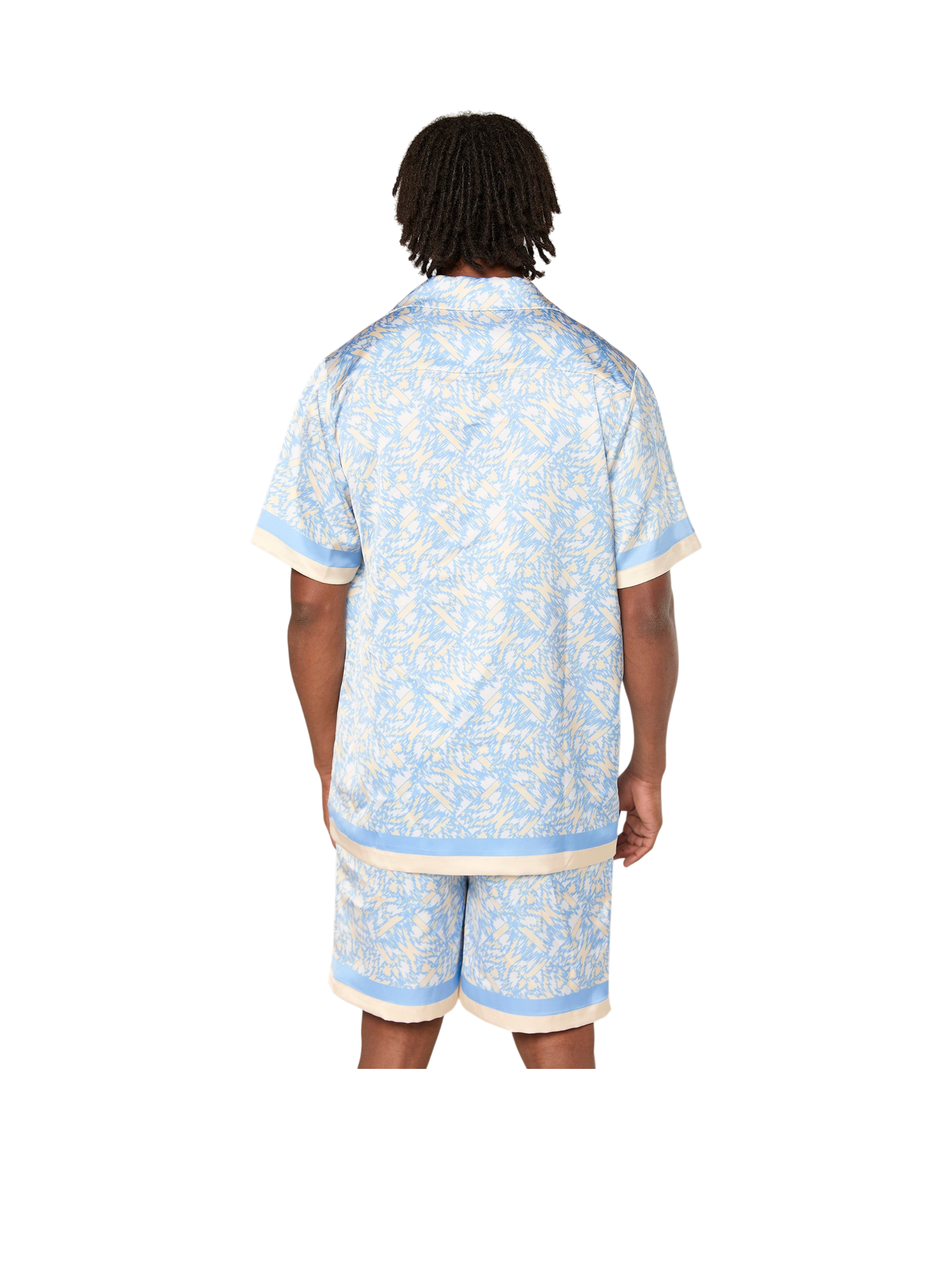 AINKER – Satin 839 Light Blue Shirt