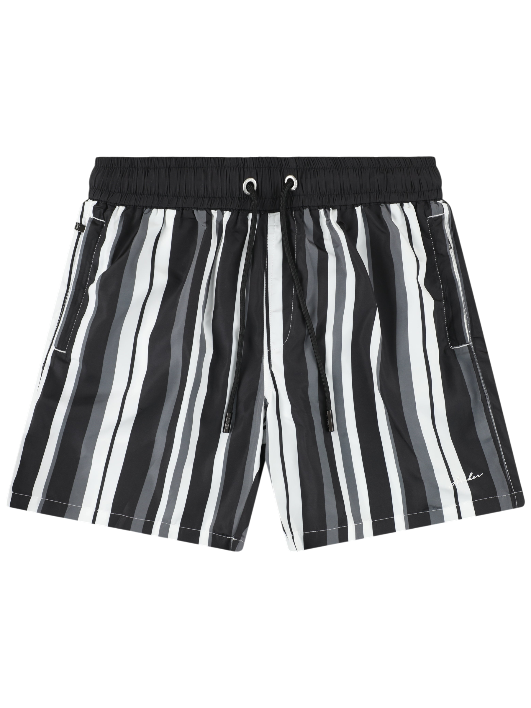 AINKER – Stripe 829 Black Swimwear