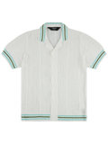 AINKER 802 White Knit Button Shirt