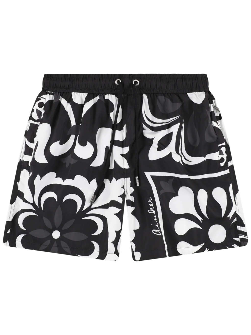 AINKER – Flower 824 Black Swimwear