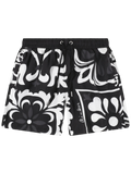 AINKER – Flower 824 Black Swimwear