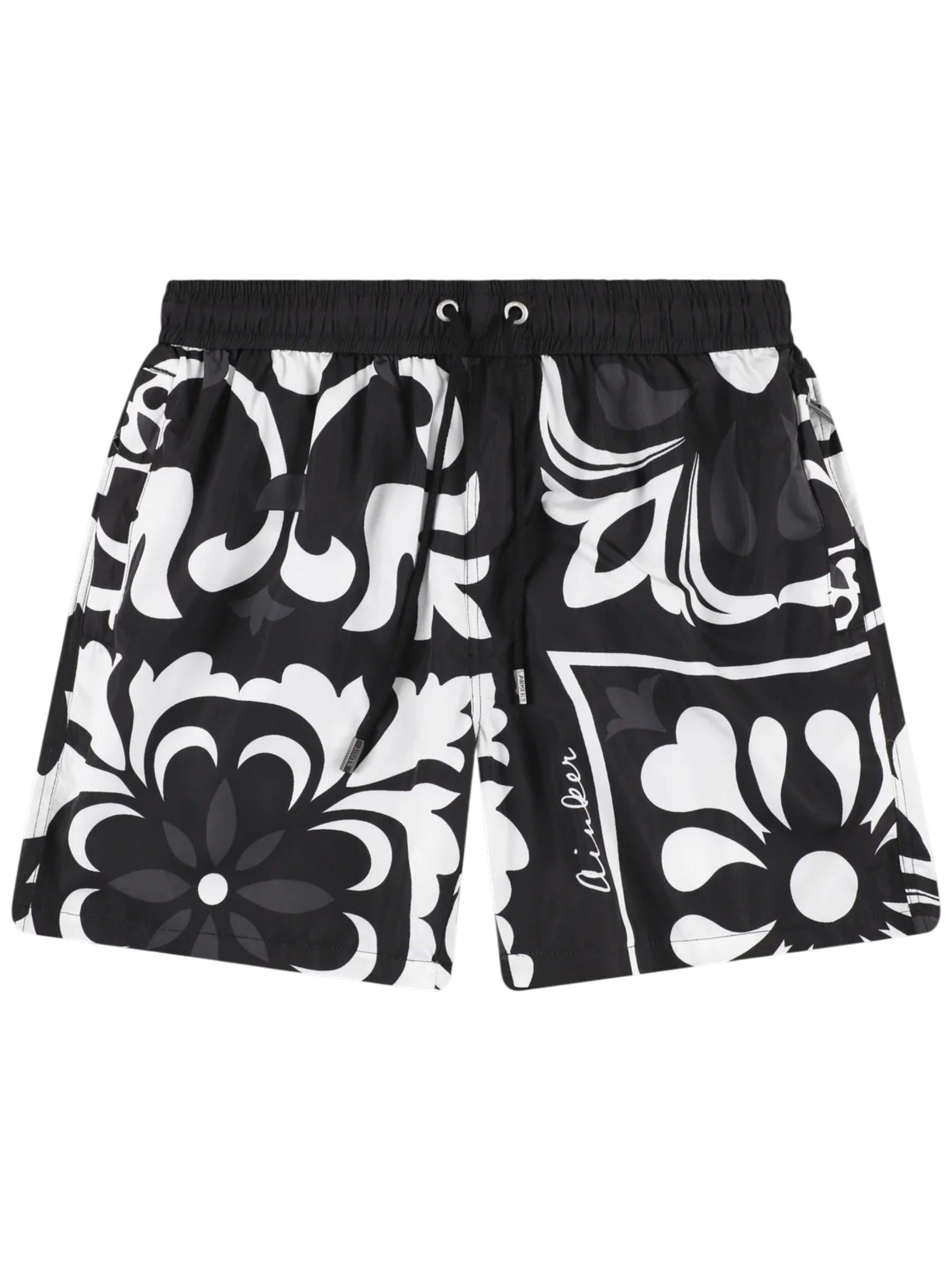 AINKER – Flower 824 Black Swimwear