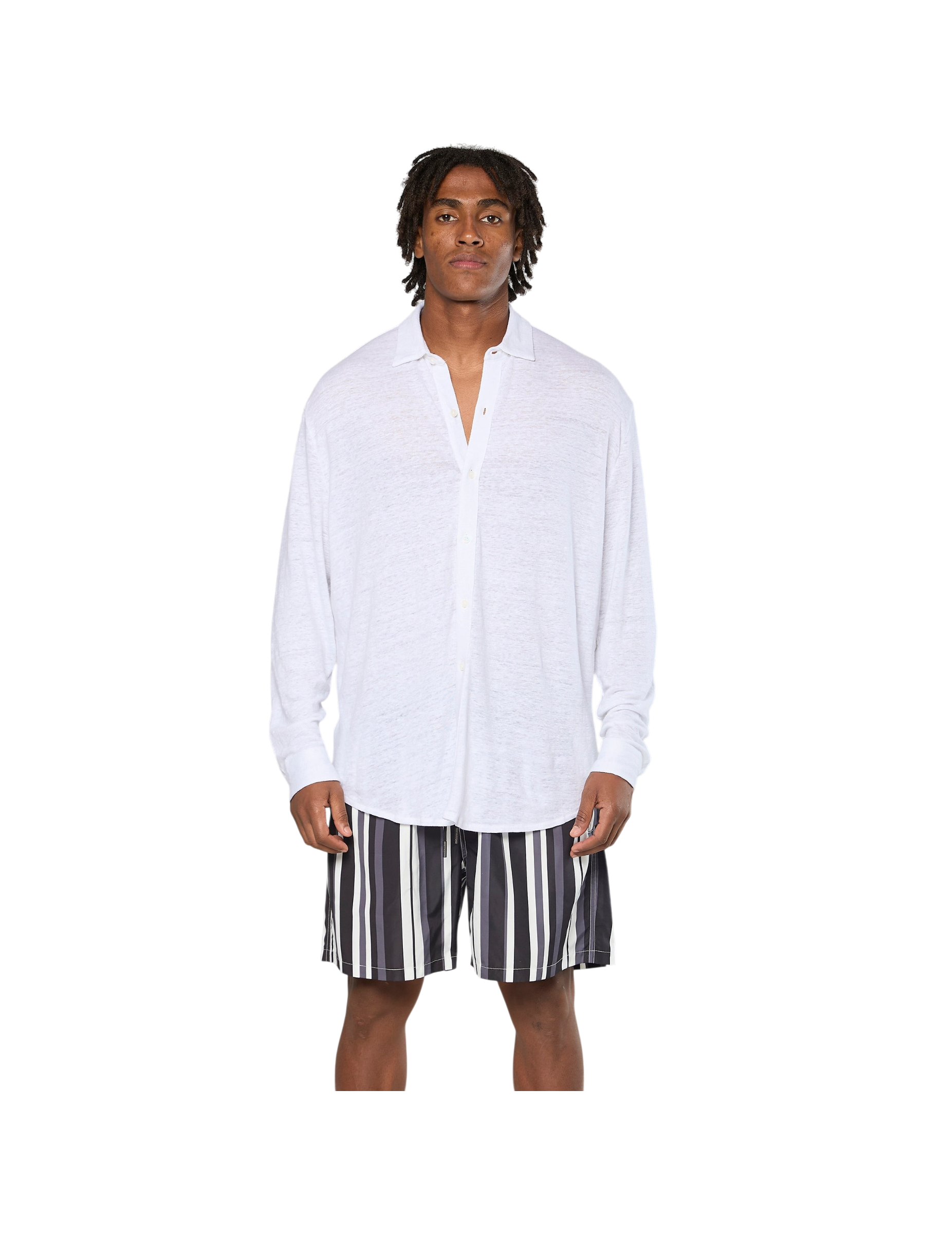 AINKER – Stripe 829 Black Swimwear