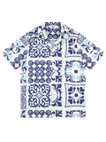 AINKER – Cotton Poplin 840 Blue Shirt
