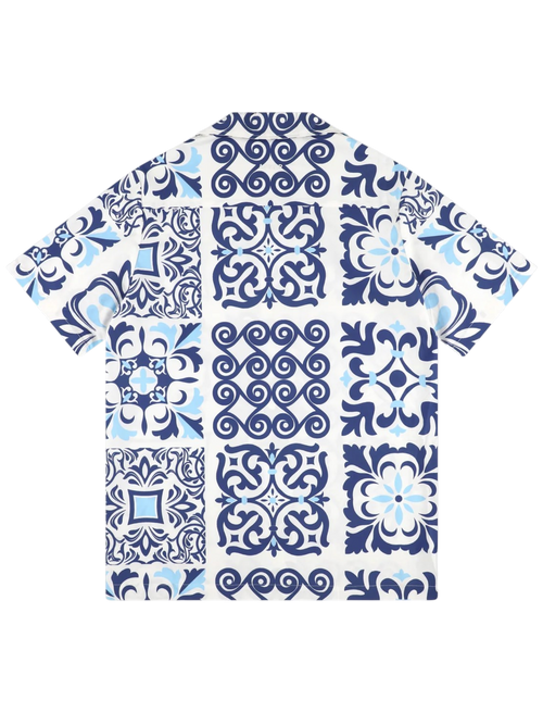 AINKER – Cotton Poplin 840 Blue Shirt