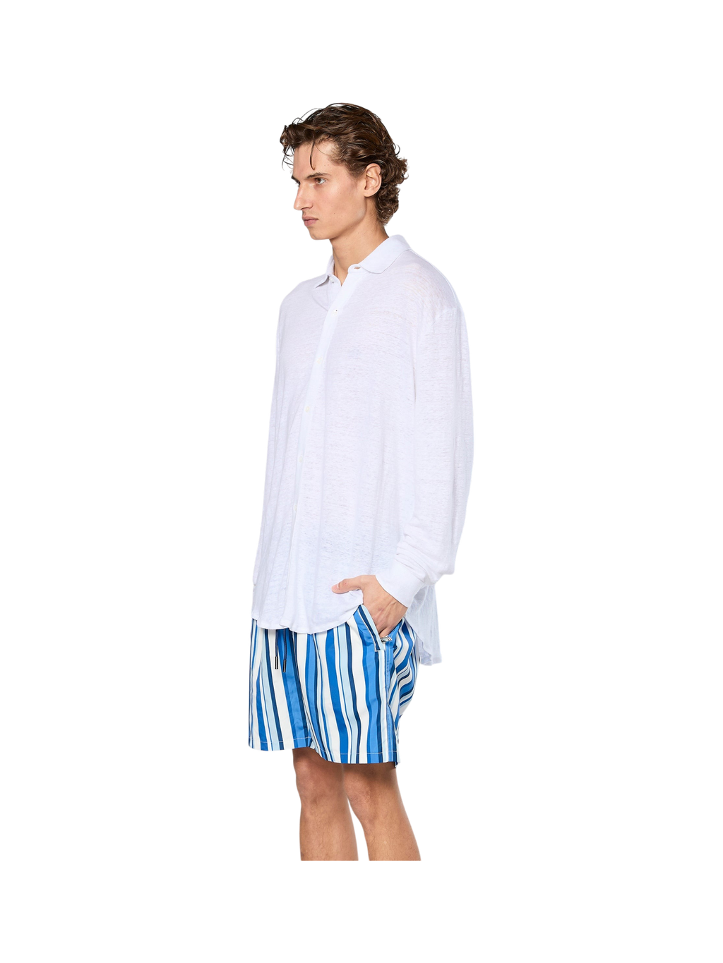 AINKER – Stripe 829 L.Blue Swimwear