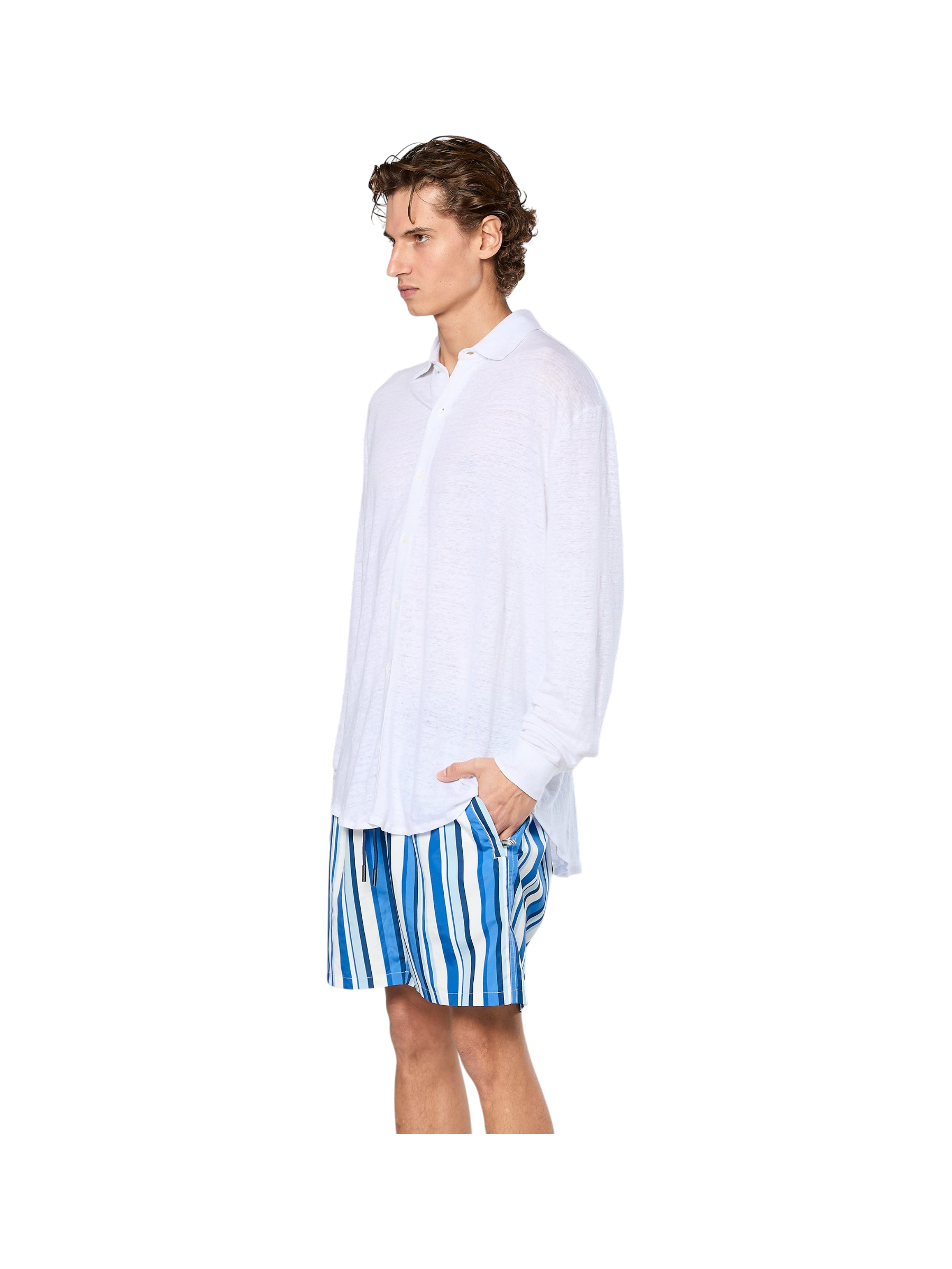 AINKER – Stripe 829 L.Blue Swimwear