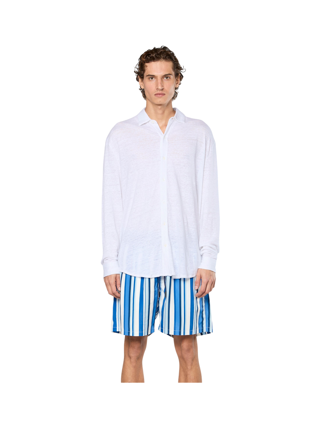 AINKER – Stripe 829 L.Blue Swimwear