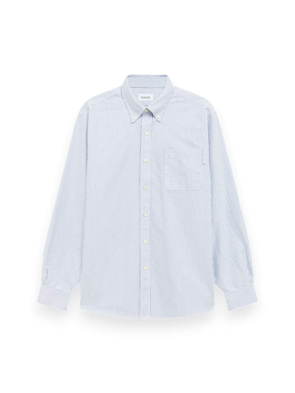 Amish America Oxford Striped Shirt Sky Blue