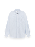 Amish America Oxford Striped Shirt Sky Blue