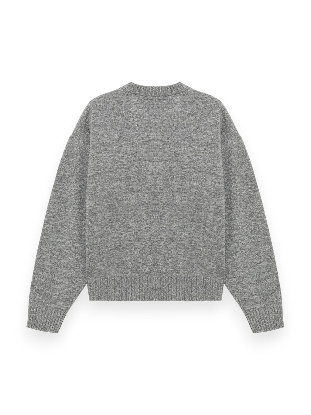 Amish Crew Neck Sweater With Logo Grey