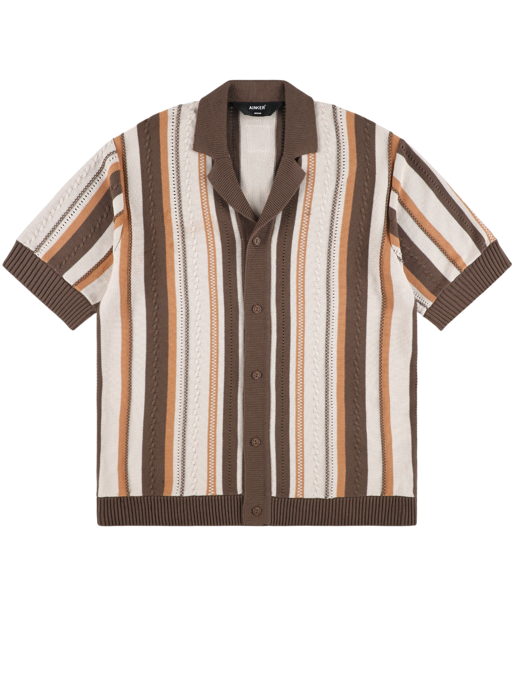 AINKER Brown Knit 720 Shirt