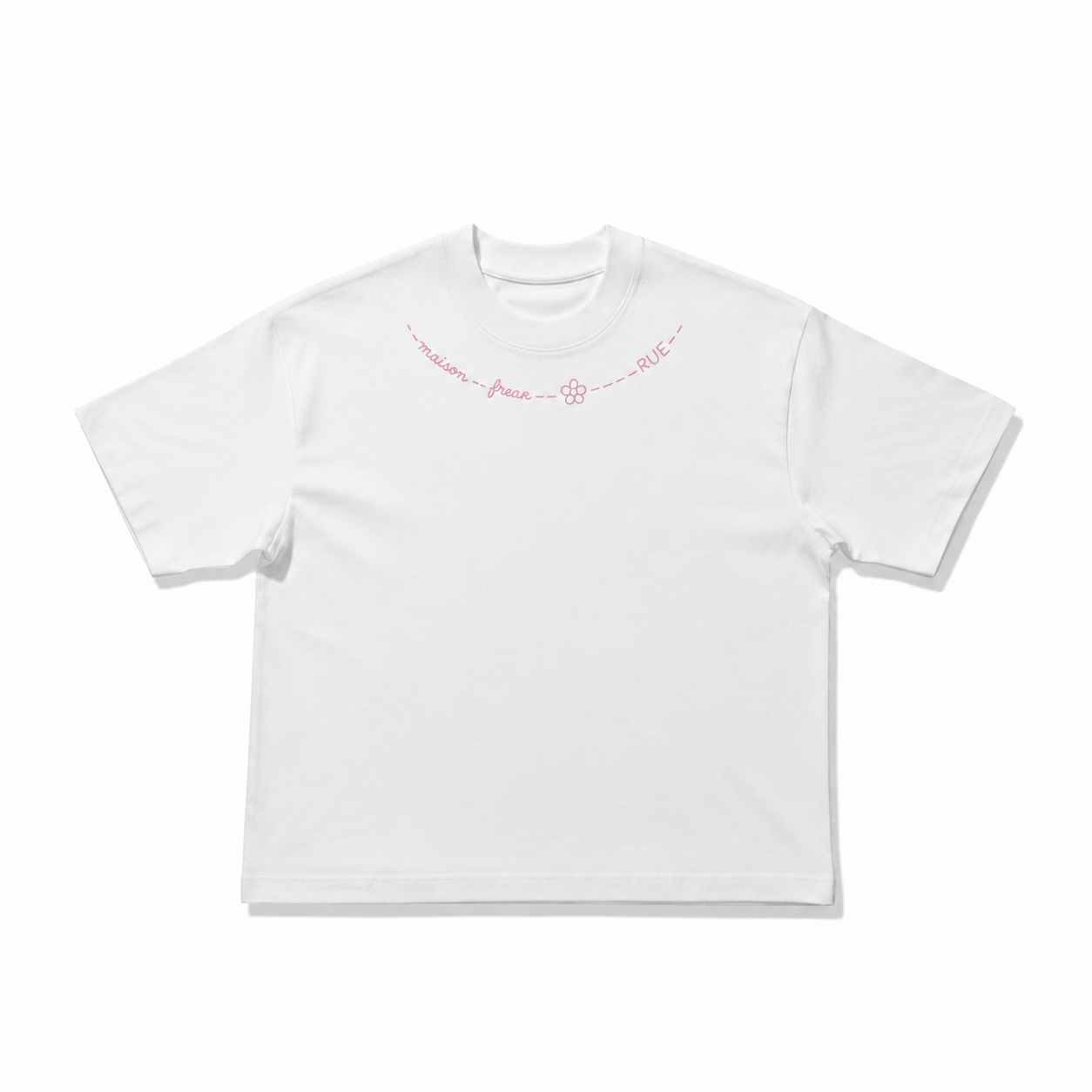 Maison Freak Rue white pink T-shirt