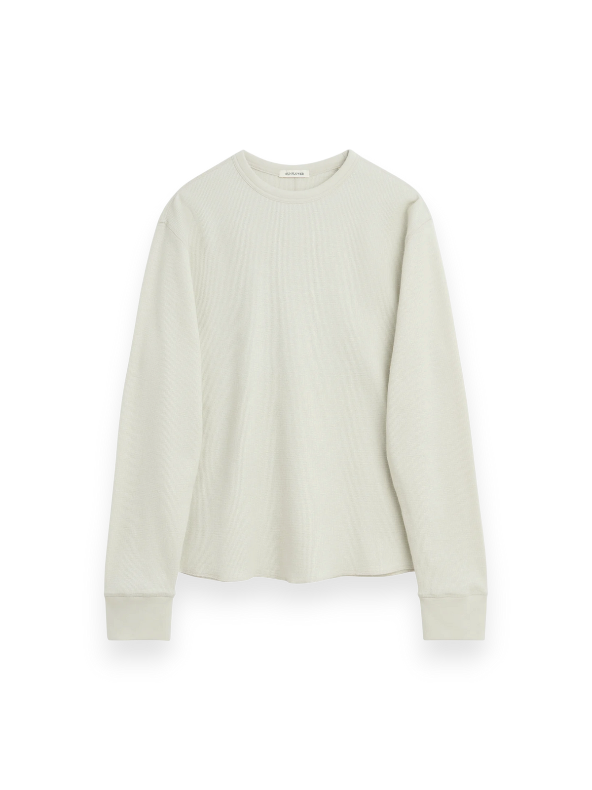 Sunflower Wool Waffle Tee LS White