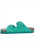 HTC X BIRKENSTOCK Arizona SFB Suede Rhombus Green