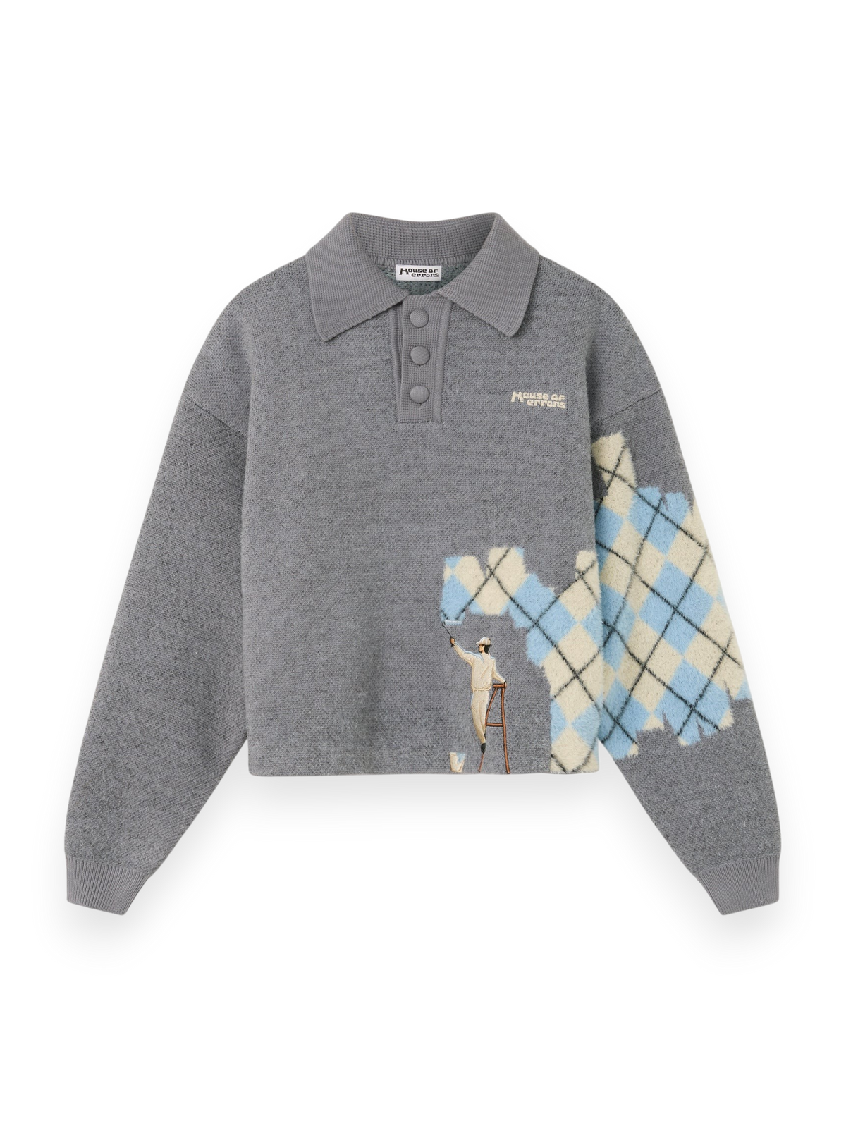 House Of Errors Knitted Wall Painter Rugby Grey