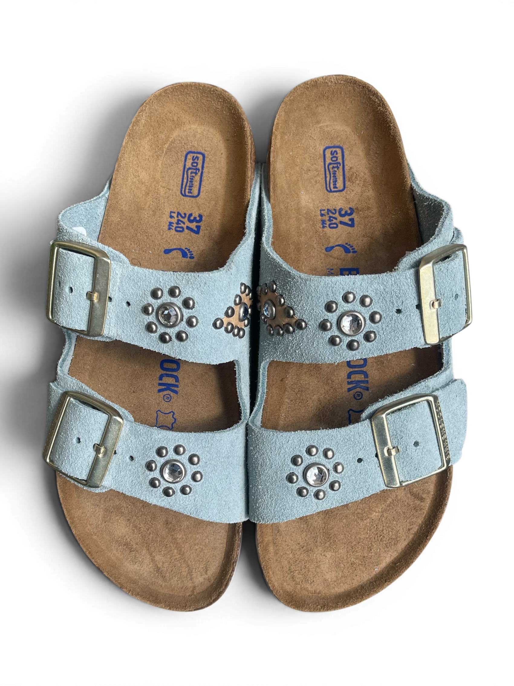 HTC x BIRKENSTOCK Arizona SFB Suede2 Light Blue
