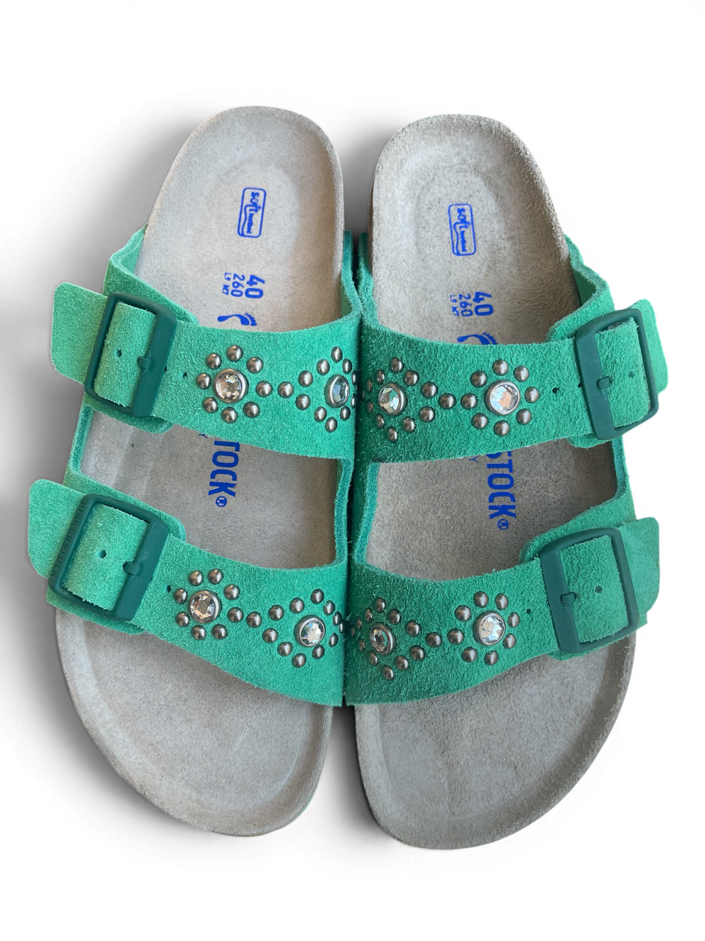HTC X BIRKENSTOCK Arizona SFB Suede Rhombus Green