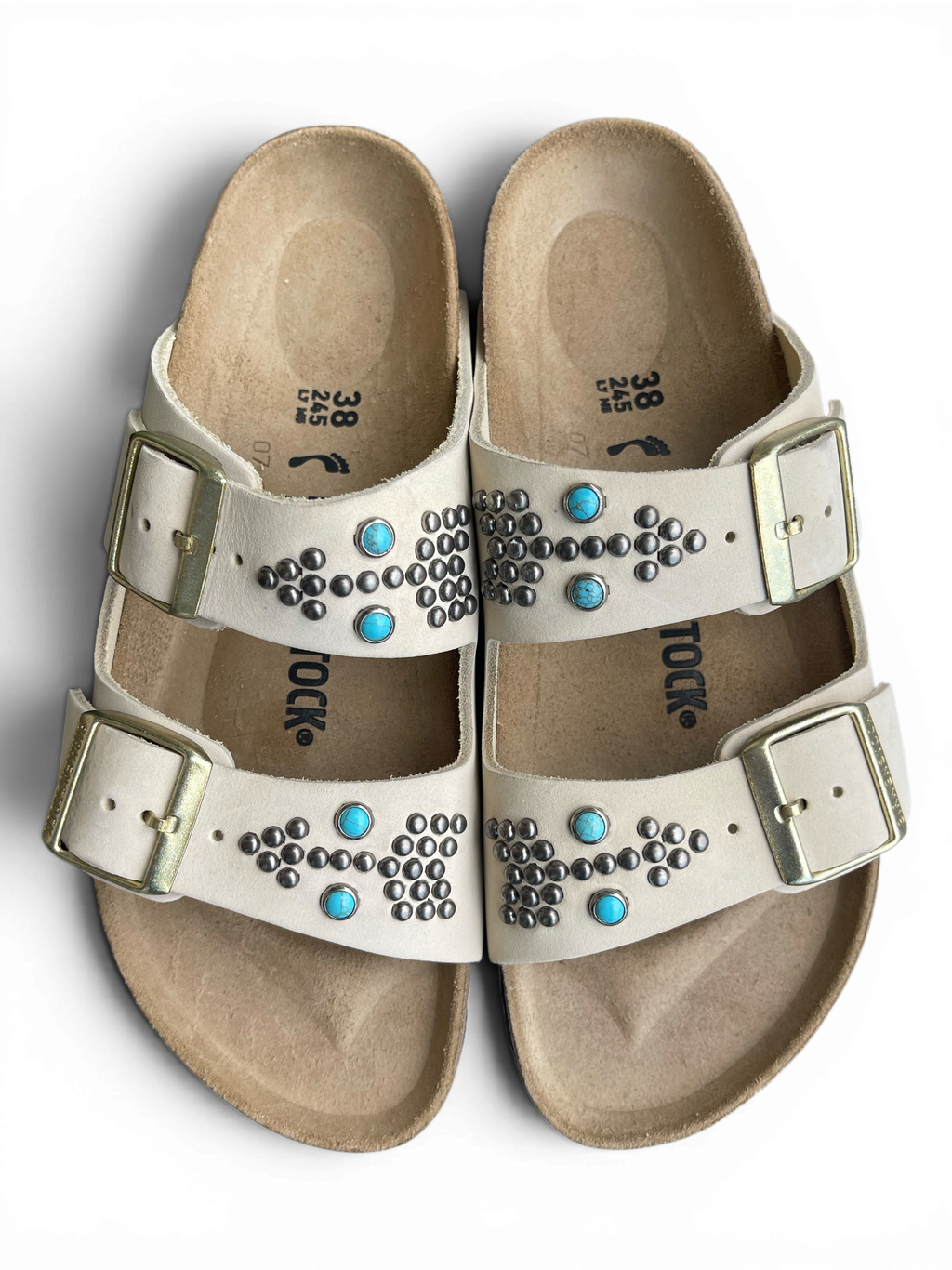 HTC X BIRKENSTOCK Arizona Oiled Leather Arrow Ecru