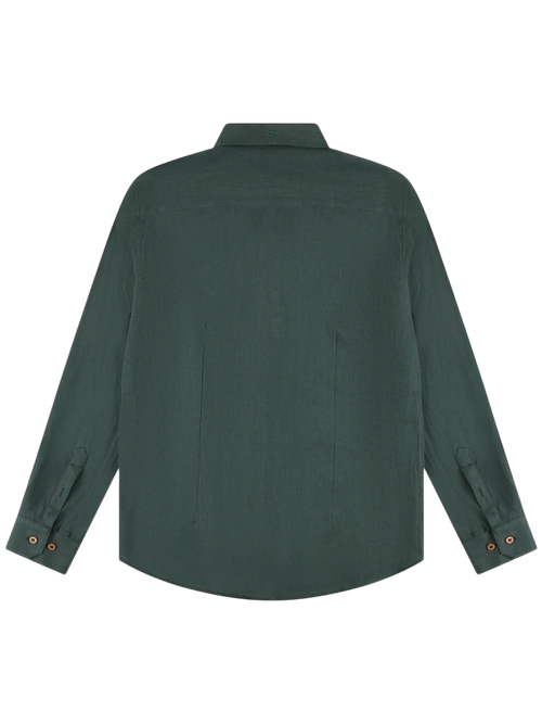 AINKER linen Olive 777 Button Shirt