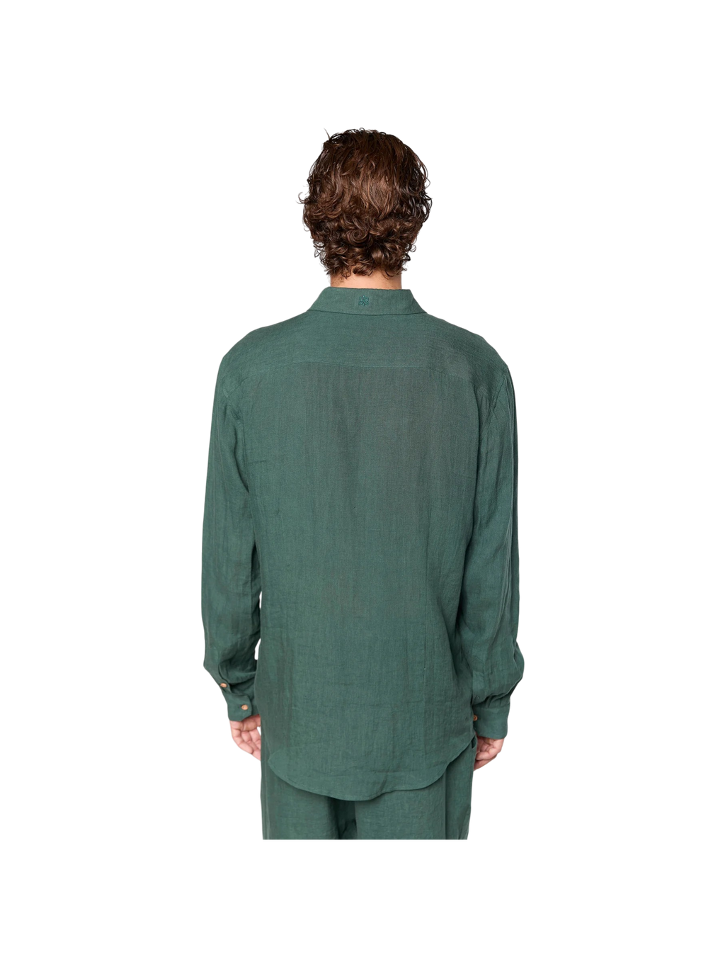 AINKER linen Olive 777 Button Shirt