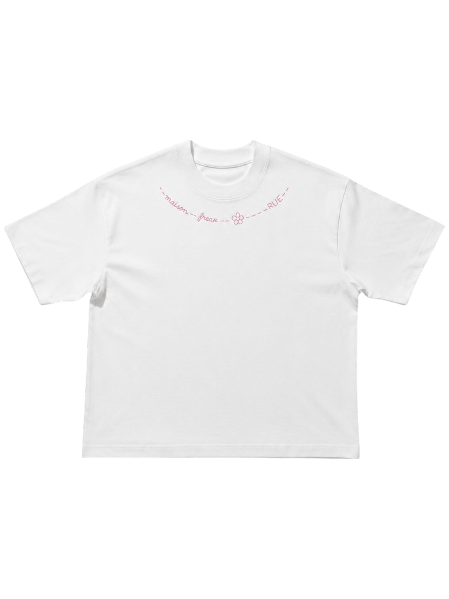 Maison Freak Rue white pink T-shirt