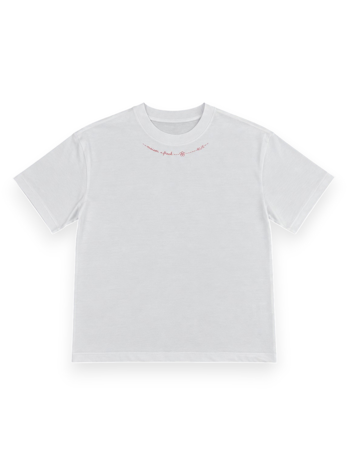 Maison Freak Rue white pink T-shirt