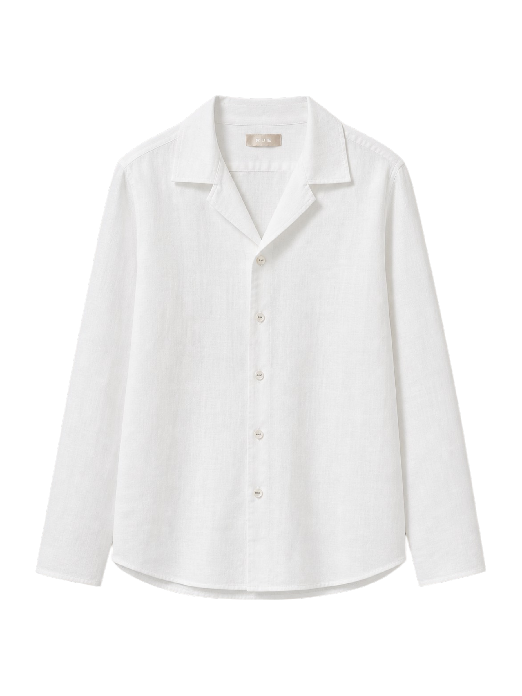 RUE Easy Linen Long sleeve White Shirt