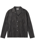 RUE Plissè deep coal Black shirt