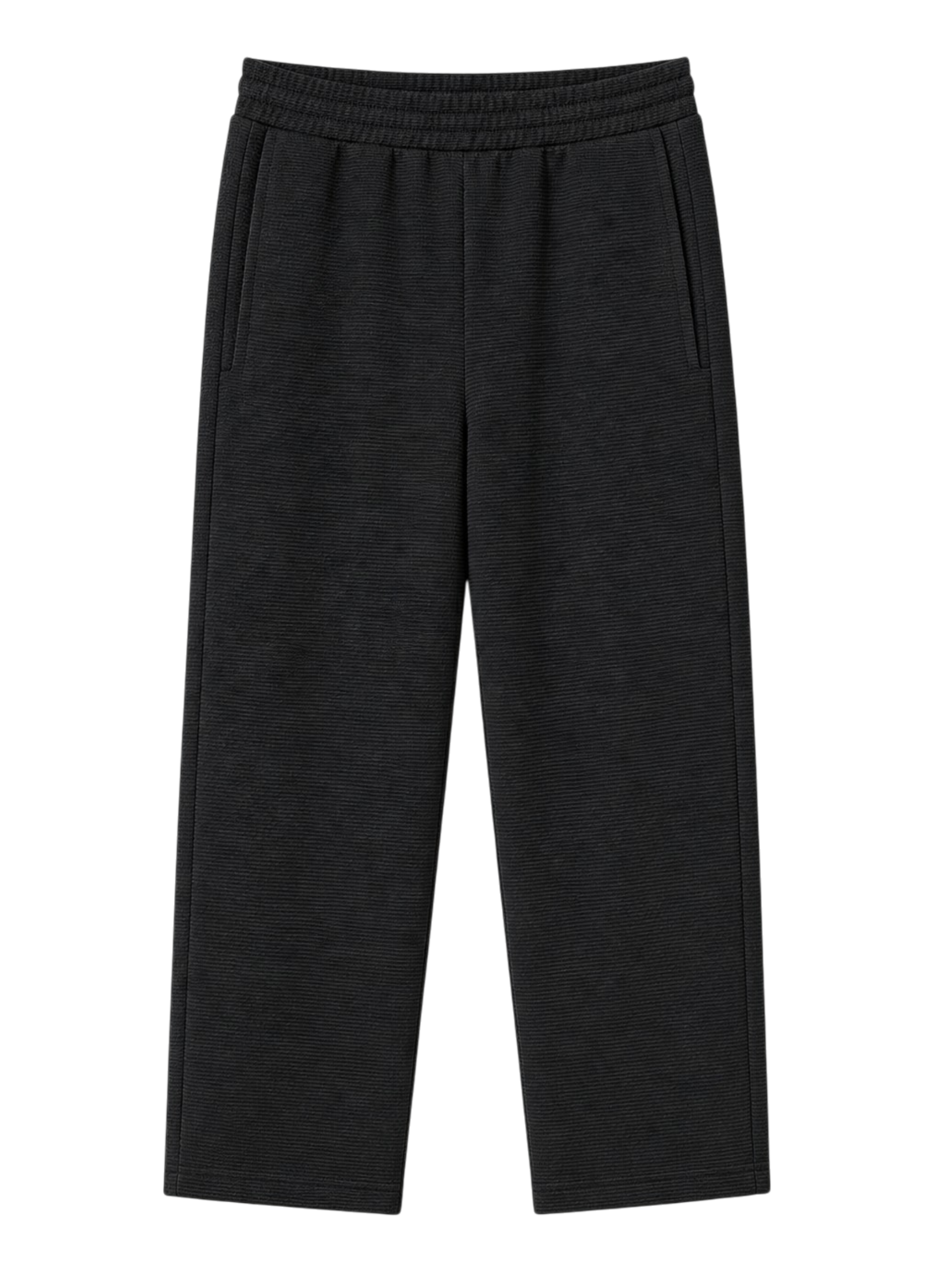 RUE Waffle Sweatpants Black