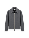 Rold Skov Zip Up Slim Shirt Stripes