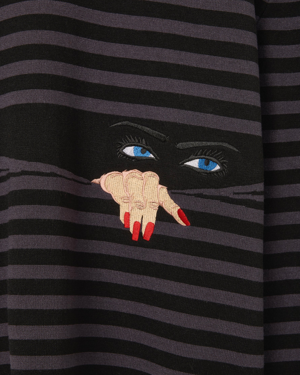 House Of Errors Knitted Peeping Rugby Black/Grey