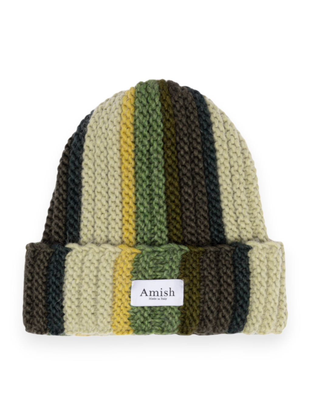 Amish Nomad Beanie Hat Green Mix