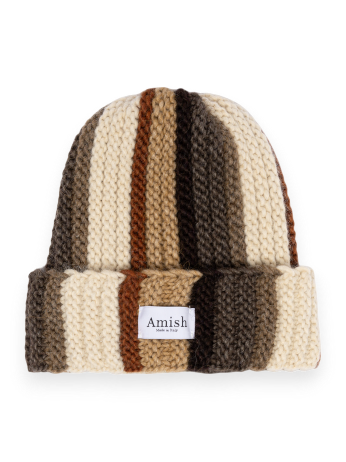Amish Nomad Beanie Hat Brown Mix
