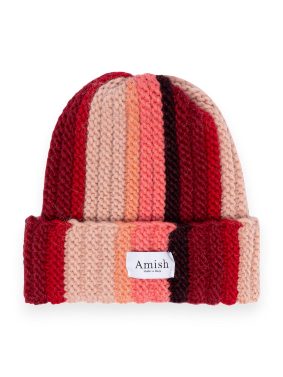 Amish Nomad Beanie Hat Pink Mix