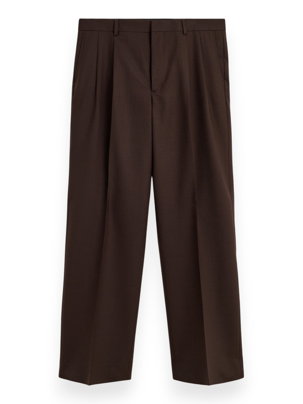 Sunflower Wide Pleated Trouser Brown