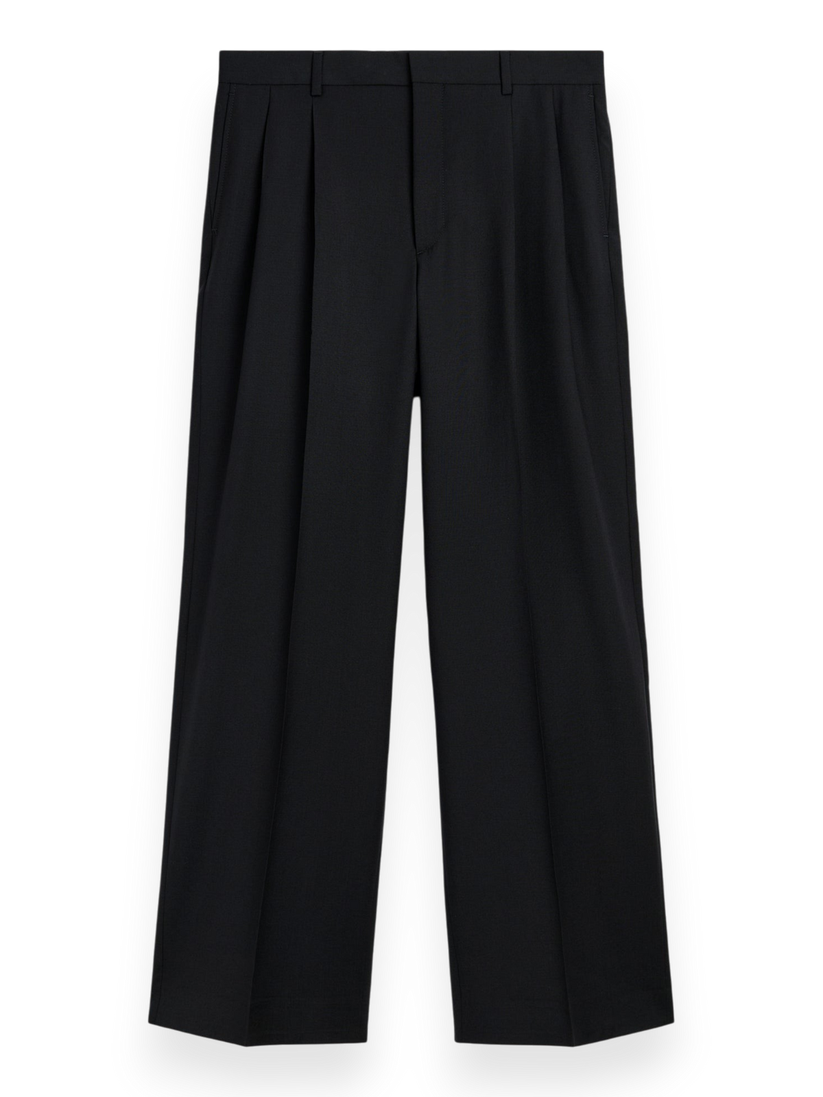 Sunflower Wide Pleated Trouser Wool Black