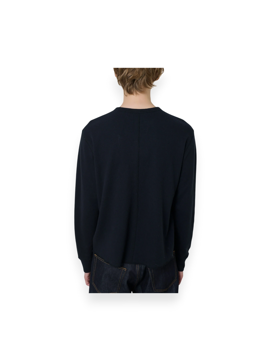 Sunflower Wool Waffle Tee LS Black